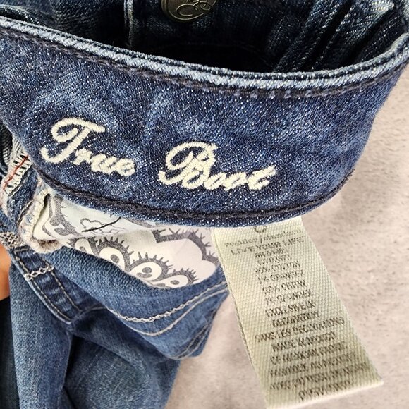 Womens American Eagle Blue Denim Jeans True Boot Mid Rise Size 6 - Picture 4 of 11